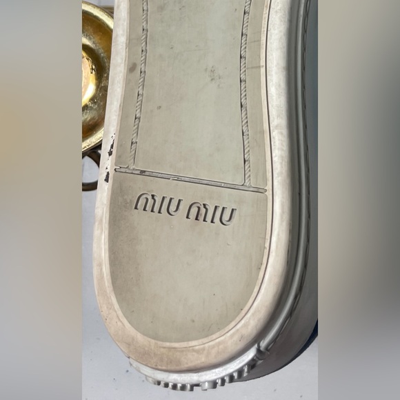 MIU MIU wedges Snearkers sz 37 made in italy - Picture 15 of 15